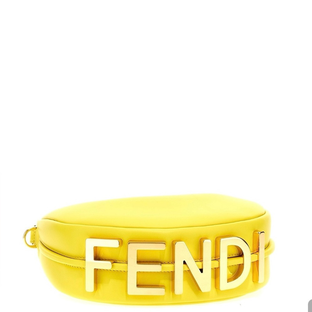 Yellow Fendigraphy mini bag
